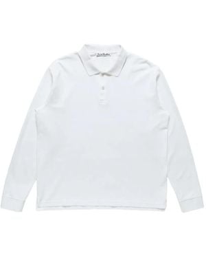Acne Studios Polo Shirt With 1996 Logo - White