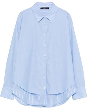 Seventy Striped Layered Shirt - Blue