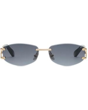 Philipp Plein Rimless Sleek Sunglasses - Blue