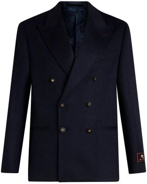 Etro Blazer Doppiopetto - Blu