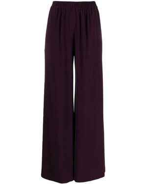 Gianluca Capannolo Antonia High-Waisted Wide-Leg Pants - Purple