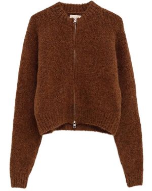 Paloma Wool Hasta Luego Zip-Up Cardigan - Brown