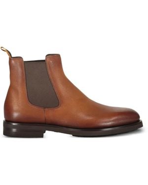 Santoni Chelsea-Boots Mit Elastischem Bund - Braun
