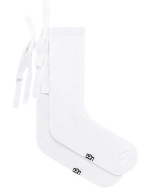 UGG Serenella Novelty Bow Socks - White