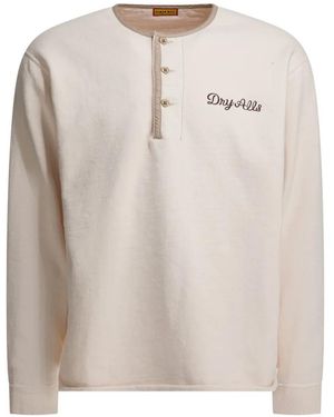 Human Made Sweatshirt mit Logo und Knöpfen - Weiß