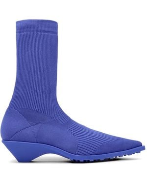 Camper Bottines Anna En Maille Nervurée - Bleu