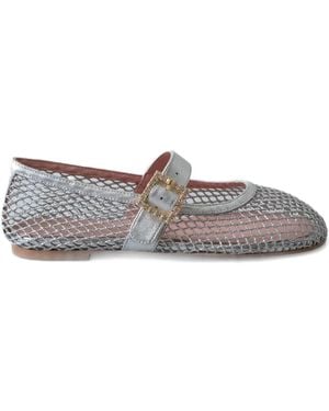Pretty Ballerinas Georgia Ballerina Shoes - Grey