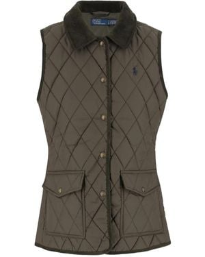 Polo Ralph Lauren Diamond-Quilted Sleeveless Gilet - Green