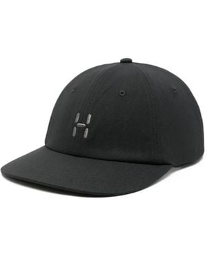 Haglöfs Logo-Embroidered Patterned-Strap Cap - Black