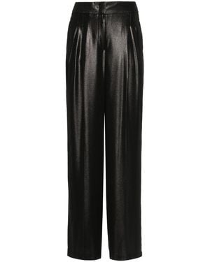 Peserico Laminated Trousers - Black