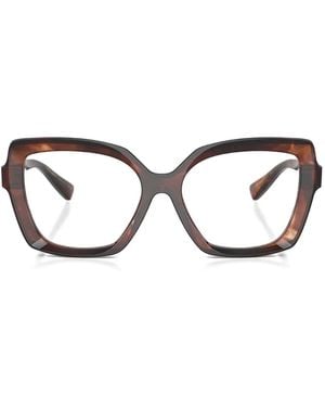 Dolce & Gabbana Lunettes De Vue À Monture Géométrique - Rouge