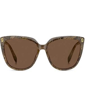 Marc Jacobs Marbled Cat-Eye Sunglasses - Brown