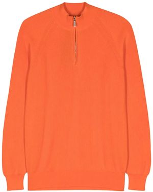 Moorer Gerippter Basoli Pullover - Orange