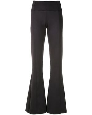 Amir Slama Panelled Flared Trousers - Blue