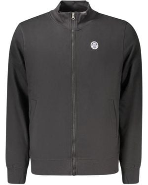 North Sails Logo-Patch Zip-Up Jumper - Black