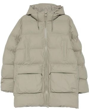 Rains Hooded Padded Jacket - Grey