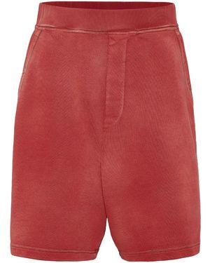 DSquared² Logo-Print Track Shorts - Red