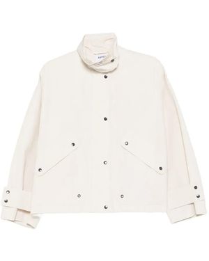 Aspesi Veste À Col Montant - White