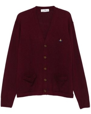 Vivienne Westwood Patch-Pocket Cardigan - Purple