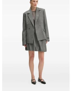 Herskind Evans Gathered Mini Skirt - Gray