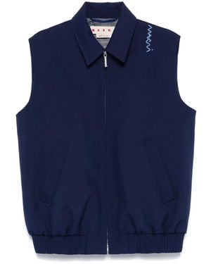 Marni ウールベスト - ブルー