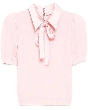 Alice + Olivia Top Chase de manga farol - Rosa