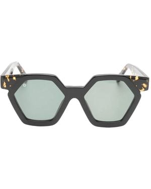Kyme Christie Geometric-Frame Sunglasses - Grey