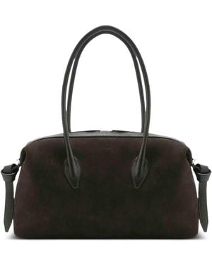 Yuzefi Brioche Suede Tote Bag - Black