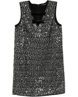 KARL LAGERFELD Sequin-Embellished Dress - Black