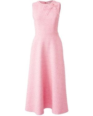 Carolina Herrera Tweed Midi Dress - Pink