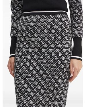 Guess Patterned Mini Skirt - Black