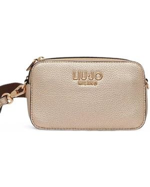 Liu Jo Logo-Plaque Cross Body Bag - Natural