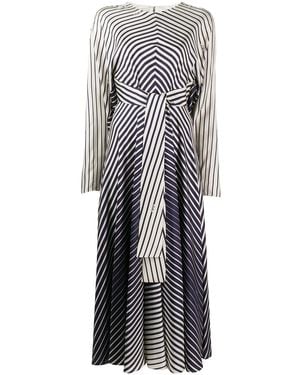 Valentino Garavani Stripe Tie-Waist Maxi Dress - Multicolour