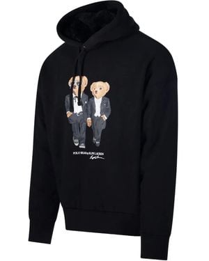Ralph Lauren Graphic-Print Hoodie - Blue