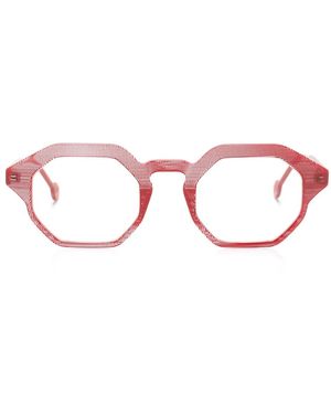 L.A. EYEWORKS Gafas Rye Con Montura Geométrica - Rosa