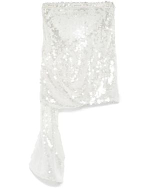 Coperni Knotted Mini Skirt - White