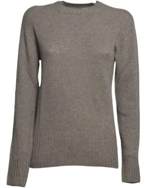 SOLOTRE Pullover Mit Cut-Out - Grau