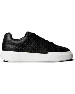 Calvin Klein Embossed Trainers - Black
