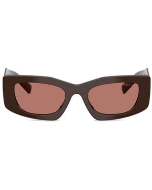 Prada Geometric-Frame Sunglasses - Pink