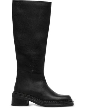 COPENHAGEN Zip-Fastening Knee-High Boots - Black