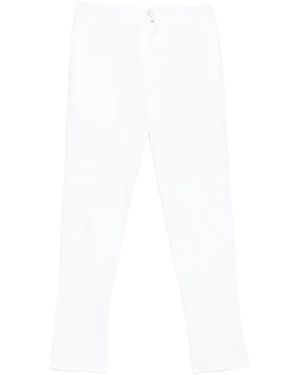 Kiton Broek Met Toelopende Pijpen - Wit