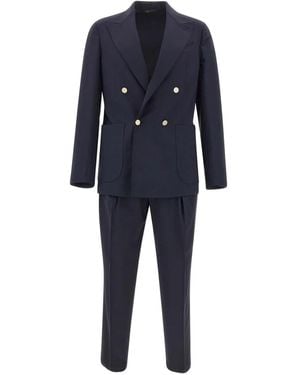 Briglia 1949 Bolgheri Double-Breasted Suit - Blue