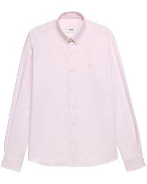 Ami Paris ボタンダウン シャツ - ピンク