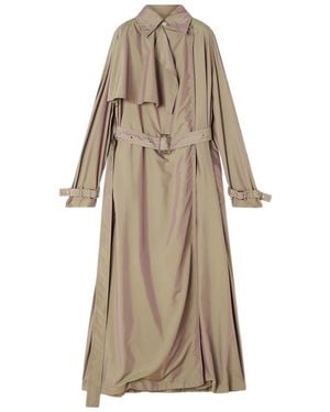 Lanvin Trenchcoat Mit Gürtel - Natur