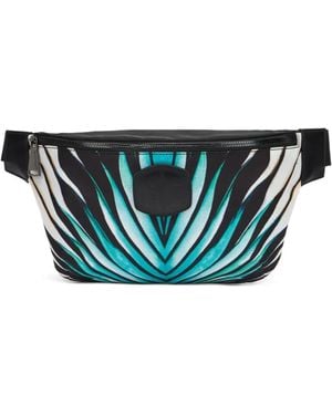 Roberto Cavalli Leaf-Print Belt Bag - White