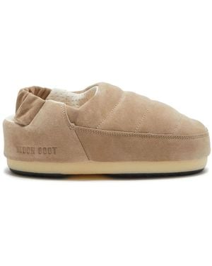 Moon Boot Boot With Logo - Natural
