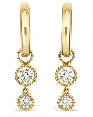 Dinny Hall Diamond Charm Hoop Earrings - Metallic