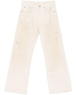 Acne Studios Logo-Patch Jeans - White