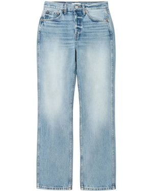 RE/DONE Lockere High-Waist-Jeans - Blau