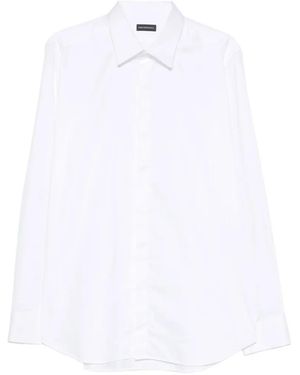 Carlo Pignatelli Long-Sleeve Spread-Collar Shirt - White